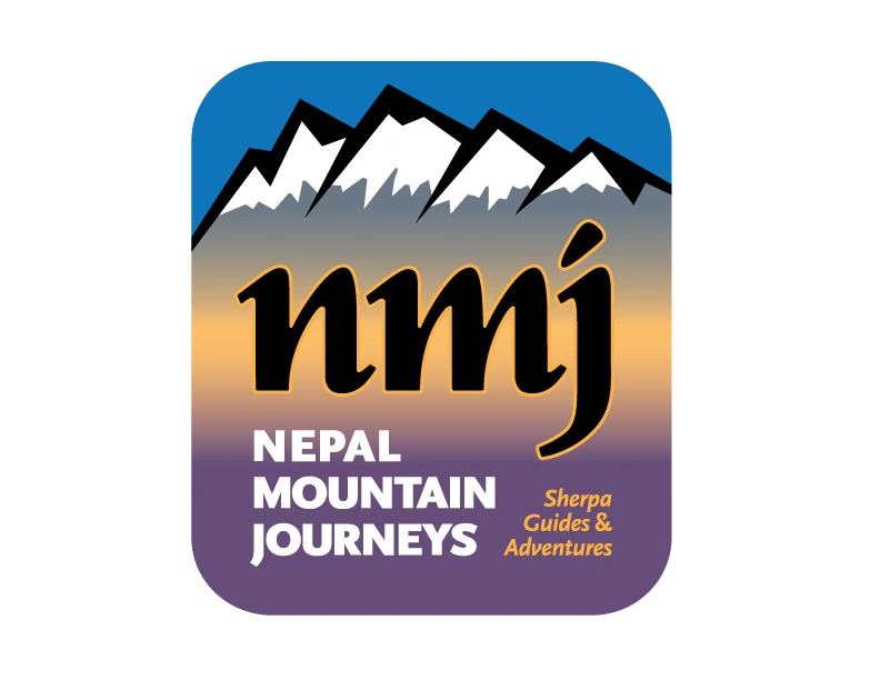 A logo of nepal mountain journeys